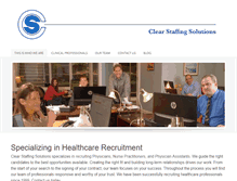 Tablet Screenshot of clearstaffing.com